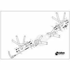 Adaptateur De Fixation Porte-bagage Sur Cadre Sans Oeillet Tubus -Polisport Soldes adaptateur de fixation porte bagage sur cadre sans oeillet tubus full 3