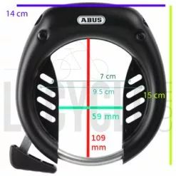 Antivol De Cadre à Clés Shield 5650 ABUS -Polisport Soldes antivol de cadre a cles shield 5650 abus full 4