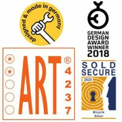 Antivol Tex-Lock Eyelet L 160 Cm Certifié Sold Secure Et ART2 -Polisport Soldes antivol tex lock eyelet l 160 cm certifie sold secure et art2 full 5