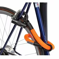 Antivol Tex-Lock Eyelet S 80 Cm Certifié Sold Secure Et ART2 -Polisport Soldes antivol tex lock eyelet u orange 2