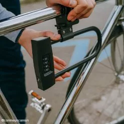 Antivol U à Code Avec Support Vélo M-Wave -Polisport Soldes antivol u a code avec support velo m wave full 4