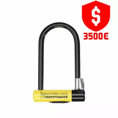 Antivol Vélo Sécurité Maximale New York STD - Kryptonite 3 Antivol Vélo Sécurité Maximale New York STD - Kryptonite