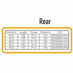 Antivol Pour Roues Avant Et Arrière à Axe Traversant M12 Pinhead -Polisport Soldes axe antivol traversant roue arriere m12x175xp175