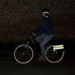 WOWOW Bandeau Réfléchissant Pour Sac à Dos Ou Sacoche Vélo -Polisport Soldes bandeau reflechissant pour sac a dos ou sacoche velo full 5