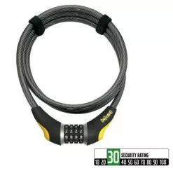 Cable Antivol Pour Vélo Avec Code à Chiffre Akita 8042 Onguard