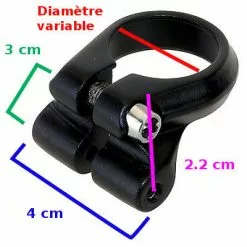 Brandless Collier Tige De Selle Avec œillets Pour Fixer Un Porte Bagage -Polisport Soldes collier tige de selle avec illets pour fixer un porte bagage full 4