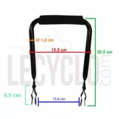 Dossier Pour Siège Enfant Sur Porte-bagage De Vélo - Hooodie -Polisport Soldes dossier pour siege enfant sur porte bagage de velo hooodie full 4