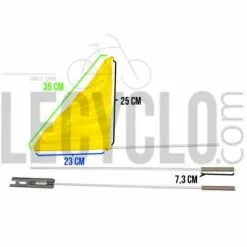 Messingschlager Drapeau De Sécurité Pour Vélo Et Remorque -Polisport Soldes drapeau de securite pour velo et remorque dim jaune