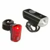 Set D'éclairages Vélo Avant Et Arrière à LED Rechargeables USB Atlas 20 M-Wave -Polisport Soldes eclairages avant arriere usb velo mwave atlas 20