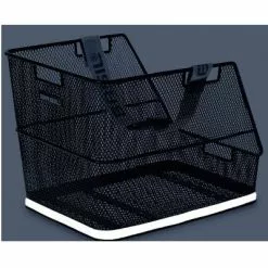 Grand Panier De Vélo Noir Sur Porte Bagage Arrière Class Basil -Polisport Soldes grand panier de velo noir sur porte bagage arriere class basil full 4