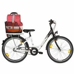 Grand Panier De Vélo Noir Sur Porte Bagage Arrière Class Basil -Polisport Soldes grand panier de velo noir sur porte bagage arriere class basil full 6