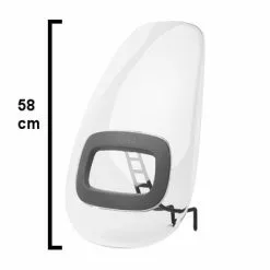 Pare Brise Vélo Pour Siège Bobike One+ Mini 11 Pare Brise Vélo Pour Siège Bobike One+ Mini -Polisport Soldes pare brise velo pour siege bobike one mini gris full 3