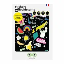 Planche De Stickers Réfléchissants Grand Format Rainette -Polisport Soldes planche de stickers reflechissants grand format rainette peps full
