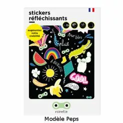 Planche De Stickers Réfléchissants Grand Format Rainette -Polisport Soldes planche de stickers reflechissants grand format rainette full 3