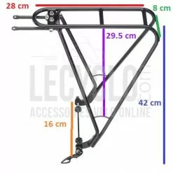 Porte-bagage Arrière De Vélo 28 Pouces TUBUS - DISCO -Polisport Soldes porte bagage arriere de velo 28 pouces tubus disco full 3