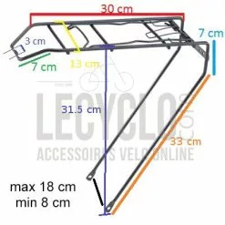 Point Porte Bagage Arrière Noir Pour Vélo 26 Pouces -Polisport Soldes porte bagage arriere noir pour velo 26 pouces full 4