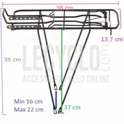 Monz Porte Bagage Arrière Noir -Polisport Soldes porte bagage arriere noir full 5