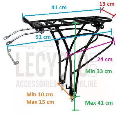 Monz Porte Bagage Arrière Pour Vélo De 24 à 28 Pouces 3 Monz Porte Bagage Arrière Pour Vélo De 24 à 28 Pouces – Image 2