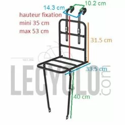 Porte Bagage Avant Large Du Vélo BASIL -Polisport Soldes porte bagage avant large du velo basil full 3