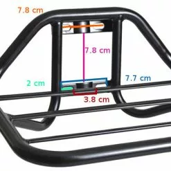 Porte Bagage De Vélo Avant Large Steco -Polisport Soldes porte bagage de velo avant large steco full 3