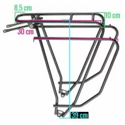 Porte Bagage De Vélo TUBUS Logo Evo Noir -Polisport Soldes porte bagage de velo tubus logo evo noir full 4