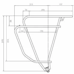 Porte Bagage De Vélo TUBUS Logo Evo Noir -Polisport Soldes porte bagage de velo tubus logo evo noir full 5