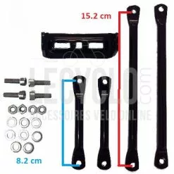 Porte Bagage Noir Charge 35 Kg Vélo Steco -Polisport Soldes porte bagage noir charge 35 kg velo steco full 4