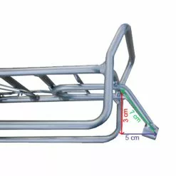 Ostand Porte Bagage Vélo Avant Argent -Polisport Soldes porte bagage velo avant argent full 2