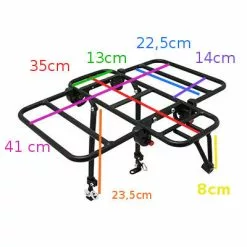 Newton Porte-bagages Vélo Avant à Plateforme Avec Côtés Rabattables -Polisport Soldes porte bagages velo avant a plateforme avec cotes rabattables full 5