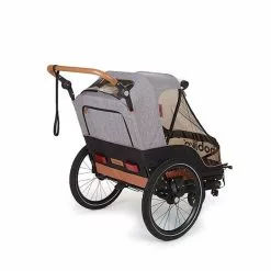 Remorque Vélo Enfants 2 Places 2 En 1 Avec Kit Piéton Bobike -Polisport Soldes remorque velo enfants bobike 2