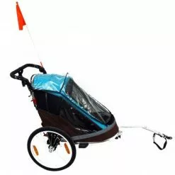 Remorque Vélo Pliable Pour 2 Enfants Maxxus -Polisport Soldes remorque velo pliable pour 2 enfants maxxus full 5