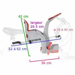 Siège Enfant Avant Pour Vélo WeeRide Classic -Polisport Soldes siege enfant avant pour velo weeride classic full 6