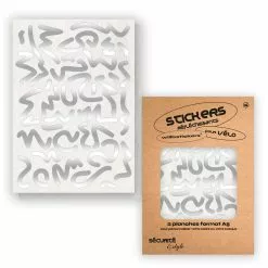 Stickers Réfléchissants Pour Cadre De Vélo Motif Louvre Will B -Polisport Soldes stickers velo will b motif louvre blanc