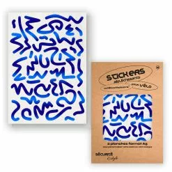 Stickers Réfléchissants Pour Cadre De Vélo Motif Louvre Will B -Polisport Soldes stickers velo will b motif louvre bleu